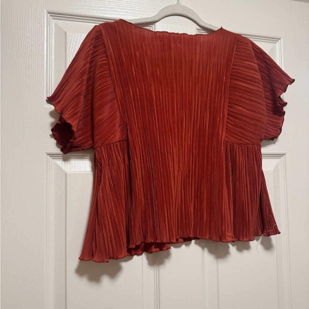 Madewell Texture & Thread Micro-Pleat Top - Picture 9 of 14
